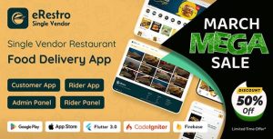 Erestro single vendor restaurant flutter app food ordering app with admin.jpg