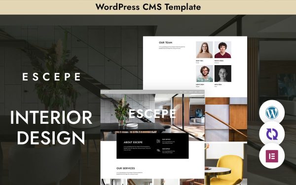 "Escepe" WordPress Theme for Interior Studios - Image 1