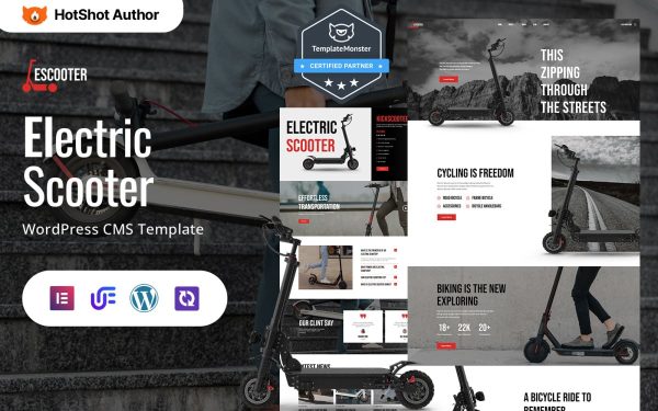Escooter - Premium Electric Scooter Multipurpose WordPress Elementor Theme - Image 1