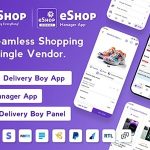 eShop - eCommerce Single Vendor App | Shopping eCommerce App with Flutter