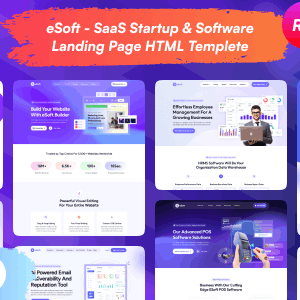 eSoft - SaaS Startup & Software Landing Page HTML5 Template