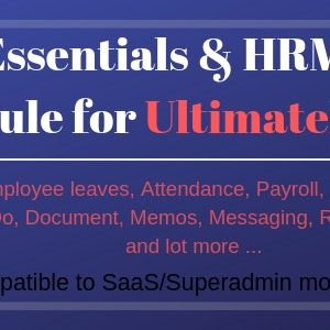 Essentials & HRM (Human resource management) Module for UltimatePOS (With SaaS compatible)