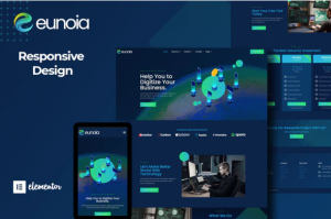 Eunoia tech company digital service elementor template kit gplpixel.png