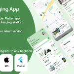 EV Charging Station Finder Flutter app template - Find near by charging station - android - iOS app
