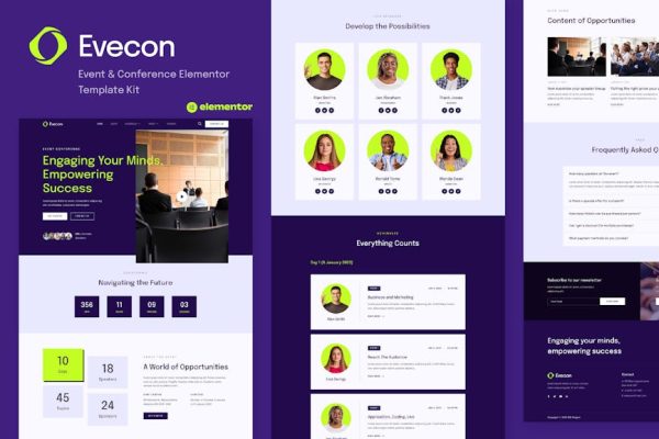 Evecon - Event & Conference Elementor Template Kit - Image 1