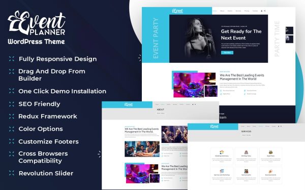 Event Planner and Organizer WordPress Theme With AI Content Generator - Image 1