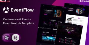 Eventflow event conference organization react nextjs template gplpixel.jpg