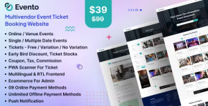 Evento multivendor event ticket booking website codermarket.png