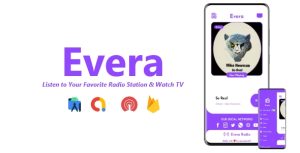 Evera single station radio tv app admob firebase onesignal codermarket.jpg