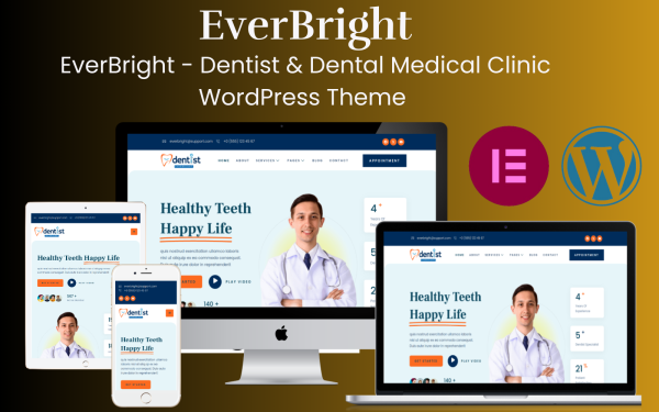 EverBright - Dentist & Dental Medical Clinic WordPress Theme - Image 1