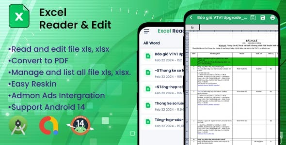 excel-manager-file-organizer-editor-codermarket.jpeg Excel Manager - File Organizer & Editor - Image 1