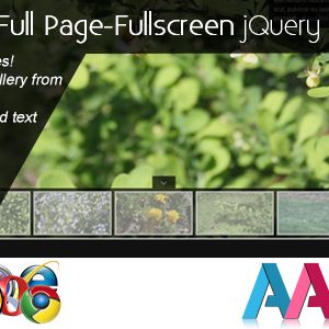 Exclusive Full Page-Fullscreen jQuery XML Gallery
