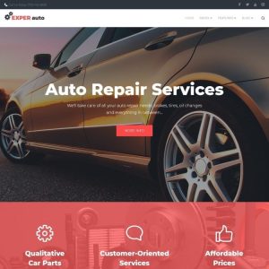 EXPER Auto - Auto Repair Services Fully Responsive WordPress Theme