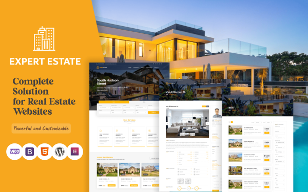 ExpertEstate Real Estate WordPress Theme - Image 1