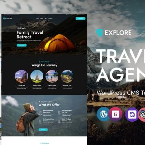 Explore - Travel Agency WordPress Elementor Theme