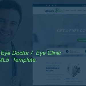 EyeCare - Optometrist, Eye Doctor, Laser Vision, Ophthalmologist, Medical HTML5 Template