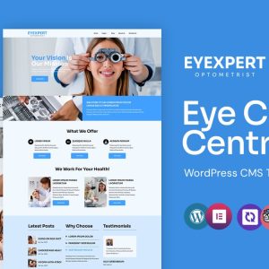 Eyexpert - Optometrist and Eye Care WordPress Elementor Theme