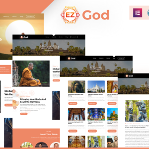 EZ God: Comprehensive Worship and Religious Services WordPress Theme