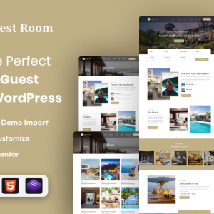 EZ Guest Room: Hotel Website Template