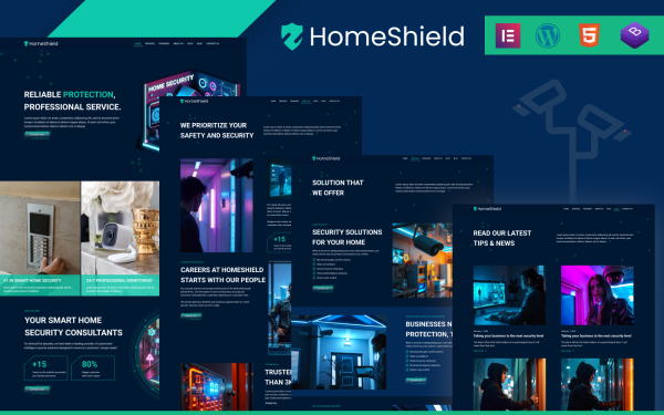 EZ Home Security – Perfect Template for Modern Home Security Systems - Image 1