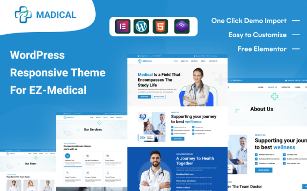 EZ Medical: Enhance Your Healthcare Services with the EZ Medical WordPress Theme - Image 1