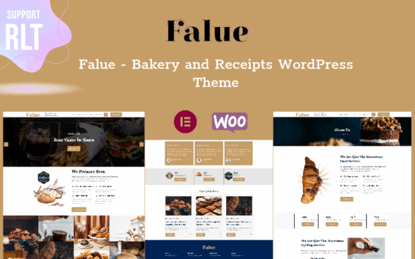 Falue - Bakery Food WordPress Theme - Image 1