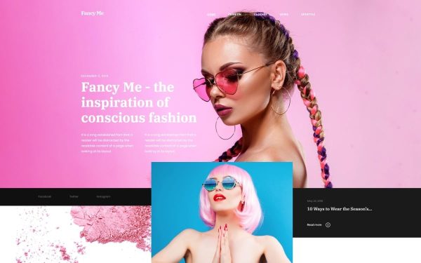 Fancy Me - Fashion Blog WordPress Elementor Theme - Image 1