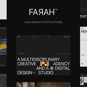 Farah - AJAX Creative Portfolio WordPress Theme