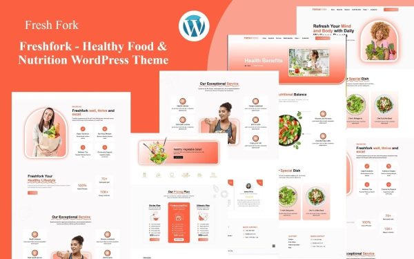 Fareshfork - Healthy Food & Restaurant Nutrition WordPress Theme - Image 1