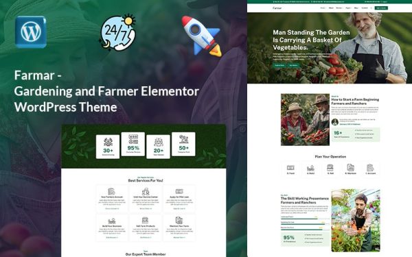 Farmar - Gardening, Landscape Design, and Farmer WordPress Theme - Image 1