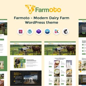Farmoto - Modern Cow and Dairy Farm Wordpress Theme