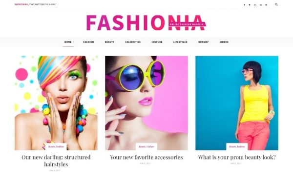 Fashionia - Online Fashion Magazine Responsive WordPress Theme - Image 1