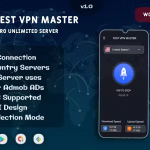 Fastest VPN Master : Free Unlimited Server | Admob ADs | Multiple Modes with Security