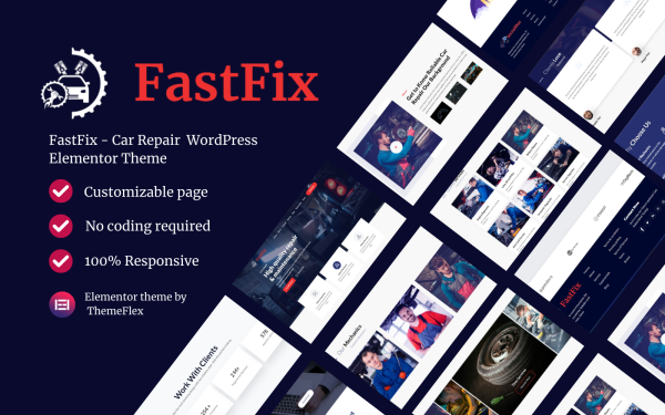FastFix - Car Repair WordPress Elementor Theme - Image 1