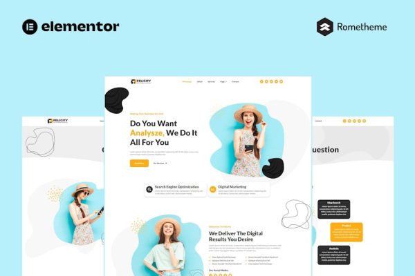 Felicity - SEO & Digital Marketing Elementor Pro Full Site Template Kit - Image 1