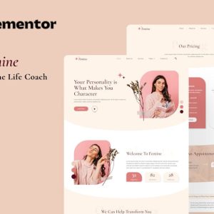 Femine - Feminine Life Coach Elementor Template Kit