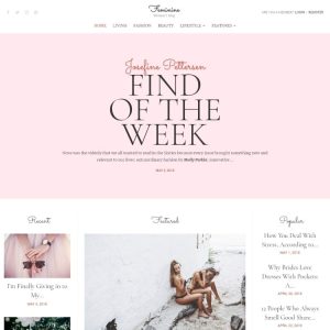 Feminine - Woman Blog WordPress Elementor Theme