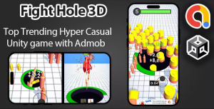 Fight hole 3d unity game admob codermarket.png