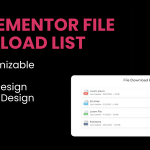 File Download List Elementor Widget