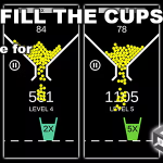 Fill The Cups (Unity Game With AdMob Ads) - One touch hypercasual android and iOS game