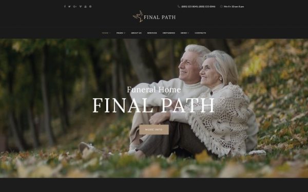Final Path - Funeral Home Responsive WordPress Theme - Image 1