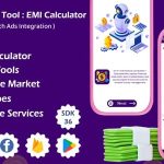 Finance Tool - EMI Calculator - Learn Share Market - Android App with Ads Integration