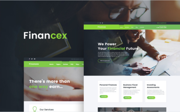Financex - Financial Advisor WordPress Theme - Image 1