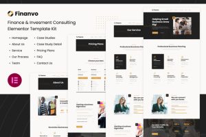 Finanvo finance investment consulting elementor template kit gplpixel.jpg