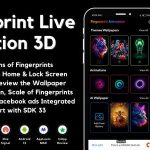 Fingerprint Live Animation 3D with AdMob Ads Android