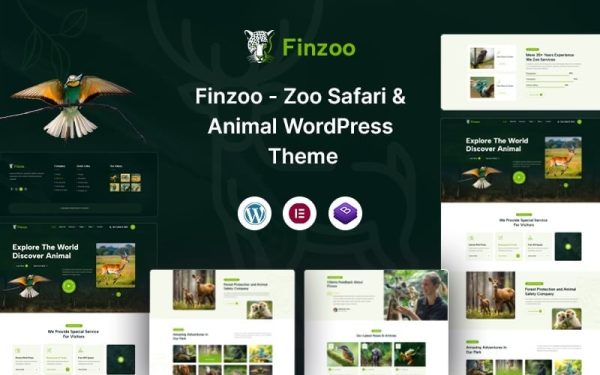 Finzoo – Zoo Safari & Animal WordPress Theme - Image 1