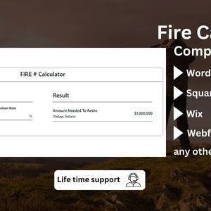FIRE Calculator - Retire Early web calculator.