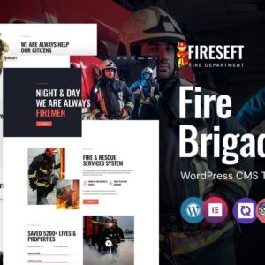 Fireseft - Fire Brigade WordPress Elementor Theme