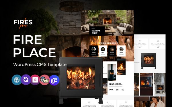 FiresPlus - Fireplace Multipurpose WordPress Elementor Theme - Image 1