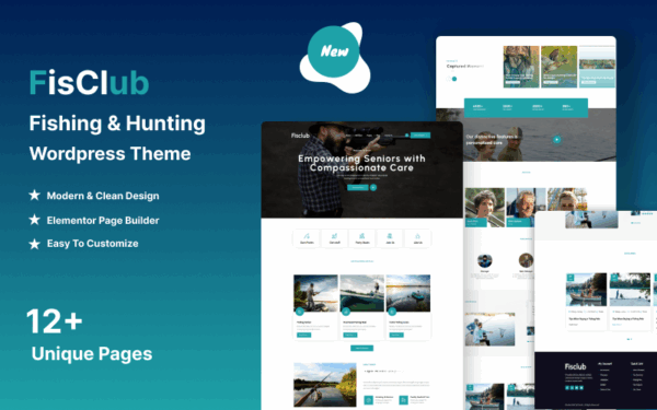 Fisclub - Fishing & Hunting WordPress Theme - Image 1